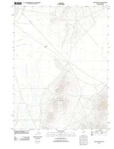 Delcer Buttes Nevada USGS Topographic Quadrangle Map, 2012, 1:24000