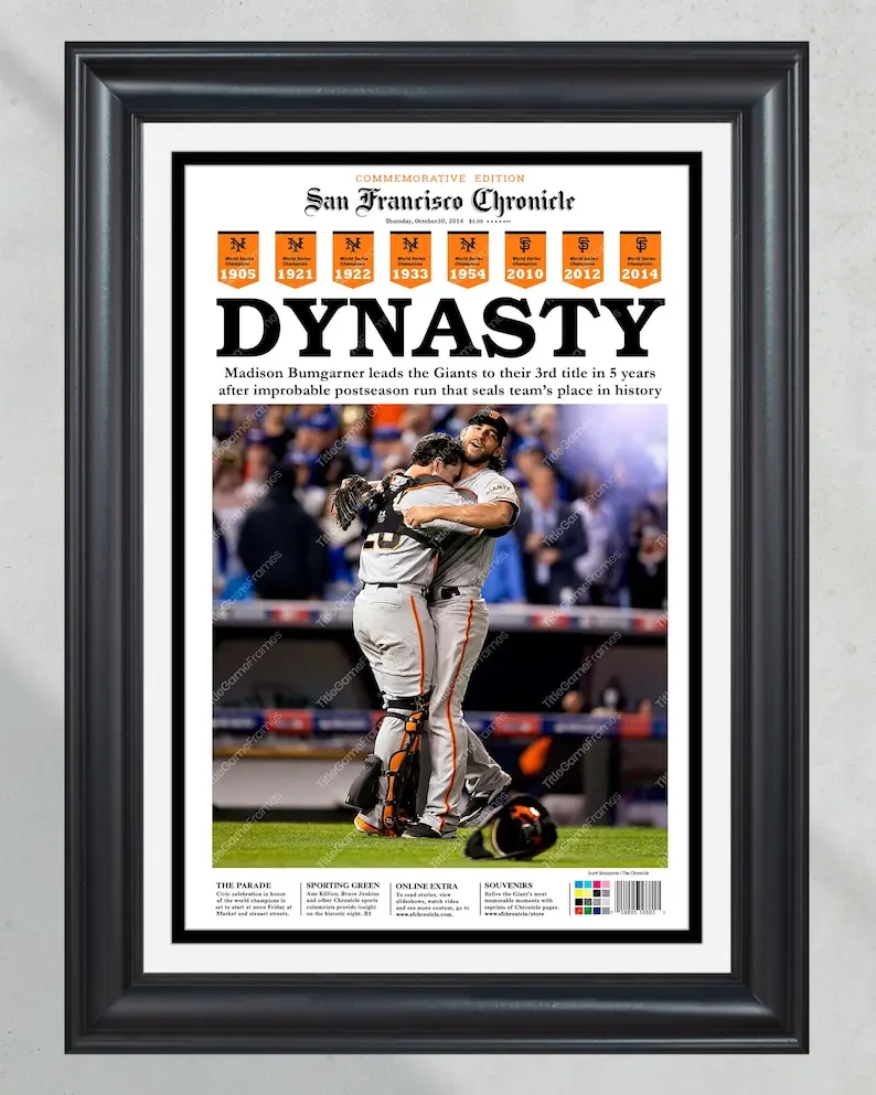 [Unframed] 2014 San Francisco Giants World Series Champions  Poster Cover Print