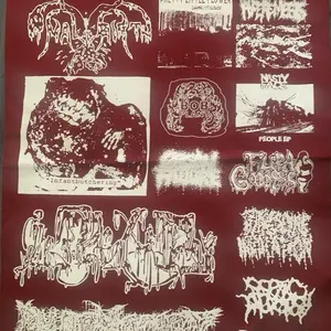 Goregrind punk patches sheet grindcore