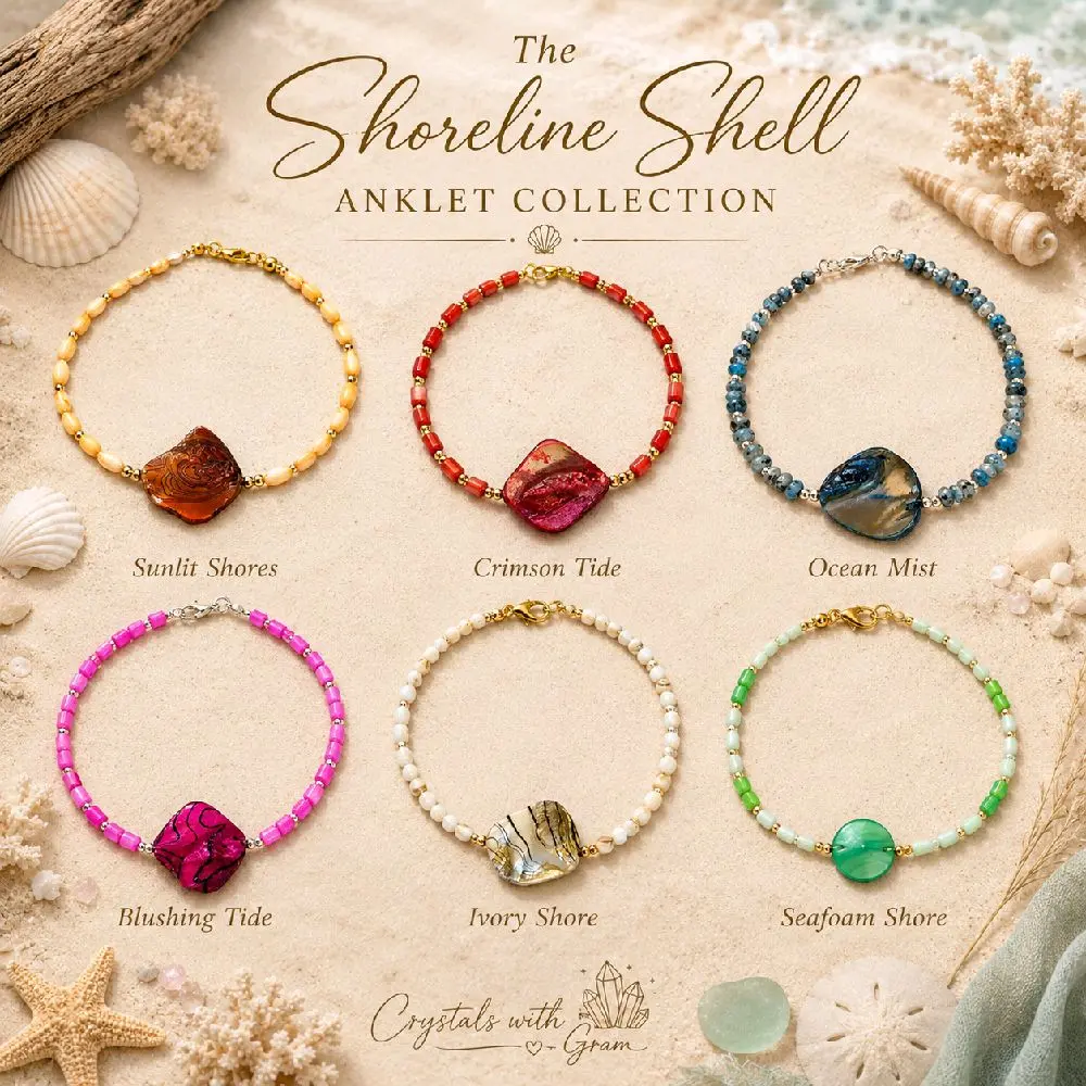 The Shoreline Shell Anklet Collection