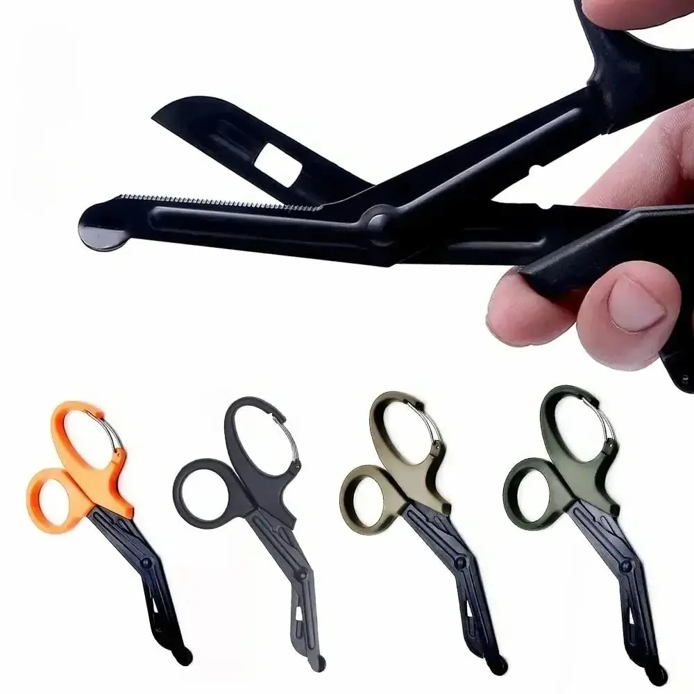 Stainless Steel Medical Scissors, 18.5cm Bandage Shears, EMT Scissors for Doctors & Nurses, Portable Emergency EDC Outdoor Gear