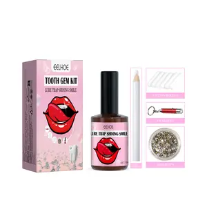 EELHOE Tooth Gem Set White Teeth Easy to Remove & Install with UV Glue for Oral Whitening Beautiful Durable Gem Kit Radiant