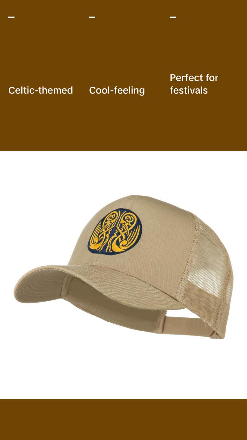 Celtic Image in Circle Embroidered Cap