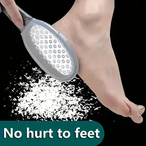 Foot Callus Remover Brush Stainless Steel Pedicure Tool, Dead Skin Scrubber for Foot Care, Professional Foot File for Hard Skin Removal