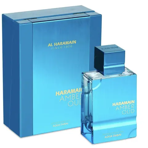 Al Haramain Amber Oud Aqua Dubai Edition - Arabian Perfume for Women and Men - Fresh and Fruity Arabic Perfume - EDP Spray 75ML