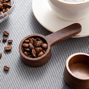 Wooden Coffee Measuring Spoon, Precise Grams Scale for Coffee Powder & Milk Powder, Durable Kitchen Tool for Accurate Portioning