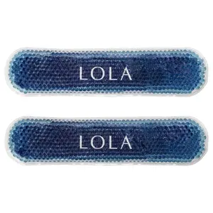 LOLA Hot & Cold Perineal Gel Pads for Postpartum Essentials, Gel Pack for Pain Relief, Hemorrhoids, and Cramping After Birth, 2 Reusable Hot & Cold Packs with 24 Disposable Sleeves