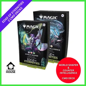 Edge of Eternities Commander 2 Decks - Counter Intelligence / World Shaper - Commander: Edge of Eternities (EOC) MTG - Magic the Gathering Shipped Sealed