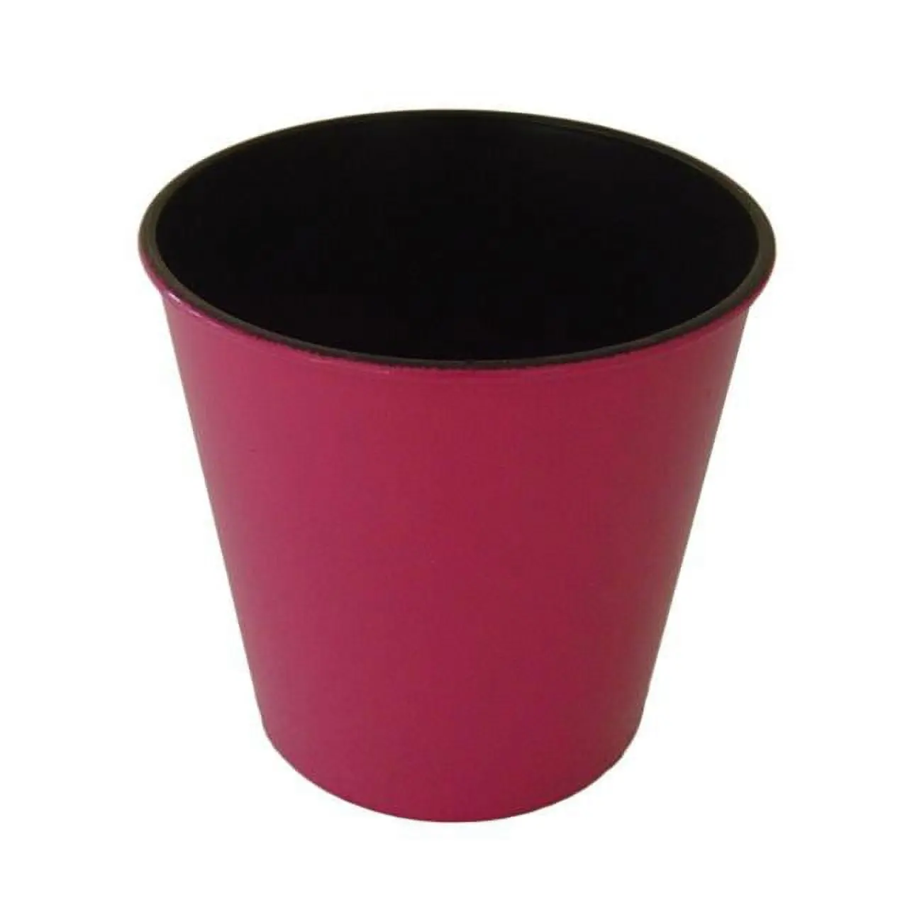 Cheungs PP-105HP 5.25 in. Round Tapered Recycled Plastic Planter Pot, Hot Pink, for Outdoor Use