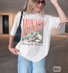[Sale Up To 25%] Monaco Racer Graphic Tee, Retro Motorsport Shirt Style, French Riviera Racing Outfit, Classic Grand Prix Aesthetic Tee, Unisex Racing Fan Apparel