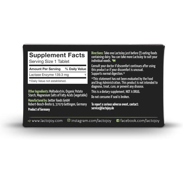 Lactase Pills 14,500 IU Powerful Lactase Enzyme Supplement for Lactose Intolerance Improved Digestion Ultra Pure Lactase No Silicon Dioxide No Artificial Flavors No Sucralose Dairy Digestive Support 45 Pieces