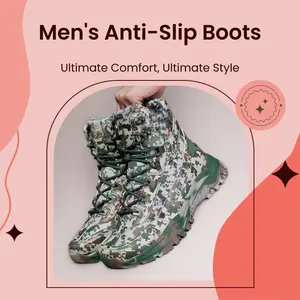 Men's multi-terrain surface hightop outdoor sport sneaker, lightweight and breathable antiskid mountaineering shoes,Hiking boot, desert boot,trendy walking,men shunting boots,anti-slip sport shoe,rubber boot,multi-terrain surface,Combat Boots Hiking Shoes