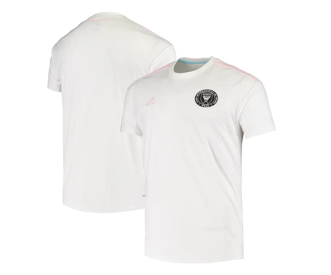 Adidas Men's Inter Miami Primary Soccer Jersey, Collared Athletic Team Fan Shirt, Short Sleeve Top, Short Sleeve Tops