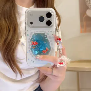 Creative Goldfish Phone Case for Apple iPhone 17 Pro Max, Fashionable Design, Compatible with iPhone 16 Pro Max & 15 Pro Max, Aesthetic