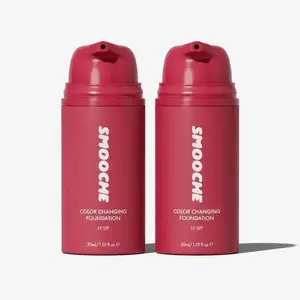Smooche Color Changing Cosmetic Foundation, Shade-Matching Liquid Formula with SPF Protection, 24H Long-Wear Vegan Full Coverage Makeup