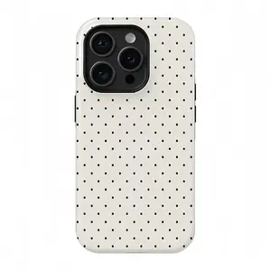 Simple Black Dot Pattern,  Durable, Shock-absorbing Two-in-one Mobile Phone Case, Suitable for IPhone17Promax  16Pro  15 14 13 12 11 and Other Series Models, Can Be Given As A Gift To Friends or Family