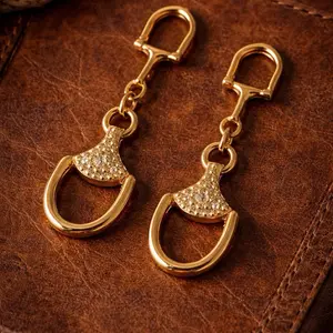 Sparkle Your Saddle Horsebit Earrings in Gold or Silver ver