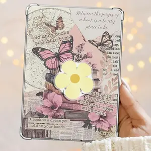 Yellow Flower Simple Daisy Kindle Grip Cute Kindle Accessories Phone Holder PopSocket Phone Grip Magnetic Pop Socket Phone Grip
