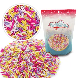 Jimmies in Springtime Sprinkle Mix – Easter-Themed Sprinkles for Desserts and Decorations – Available in 4 oz, 8 oz, and 12 oz Resealable Bags