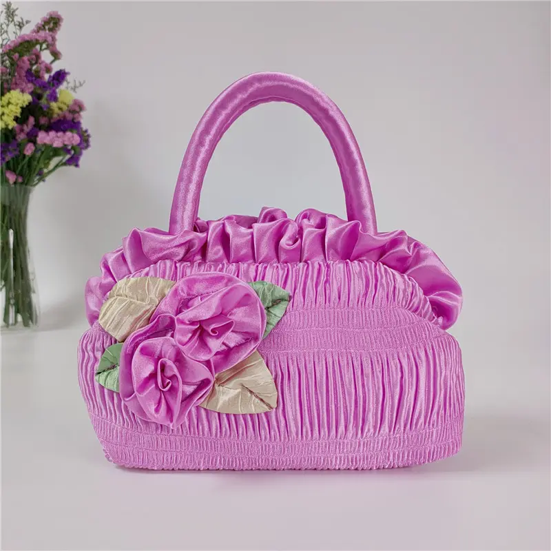 Pink Handbag Mini Handbag Girl Bag Fashion Accessories Cute Handbag Princess Handbag No Shoulder Strap Bag Phone Bag Coin Purse Girls Mini Bag Handheld Bag Pink Accessories, Cosmetic Bag, Kids Stuff For Girls Cross Body Bags Floral Embossed Handbag Croche