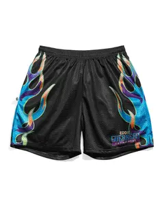 Eddie Guerrero SummerSlam 2005 Entrance Retro Mesh Shorts – WWE Wrestling Athletic Shorts for Men | Officially Licensed Latino Heat Inspired Gym & Streetwear Shorts | Lightweight Breathable Activewear