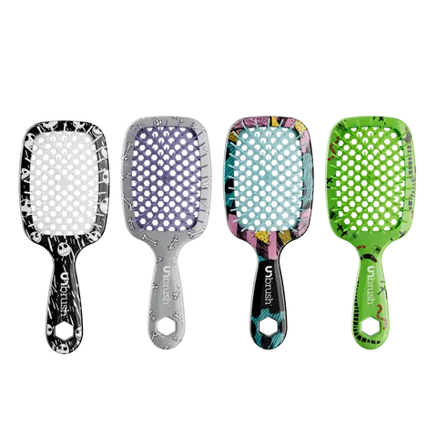 Disney Tim Burton's The Nightmare Before Christmas Unbrush Hair Brush Collection Bundle