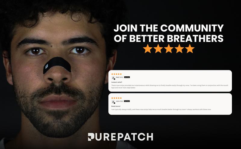 Pure Patch Nose Strips - Breathe Easier, Relieve Congestion & Boost Performance
