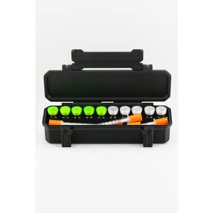 10-Slot 3 ml Vial Case with Extra Storage Rugged | Organizer for GLP-1, Peptides, Research
