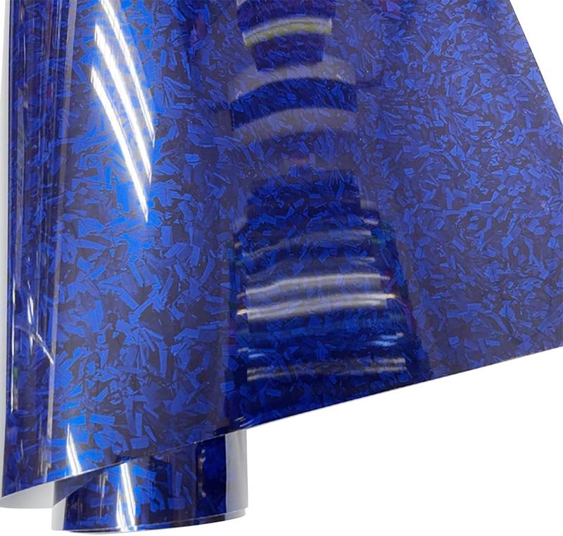 7D Forged Carbon Fiber Vinyl Wrap Roll 1ft x 5ft, 8yr Glossy Car Wrap Film Featuring Bubble Free Air Release Technology, for Car Moto ATV UTV DIY Interior Exterior