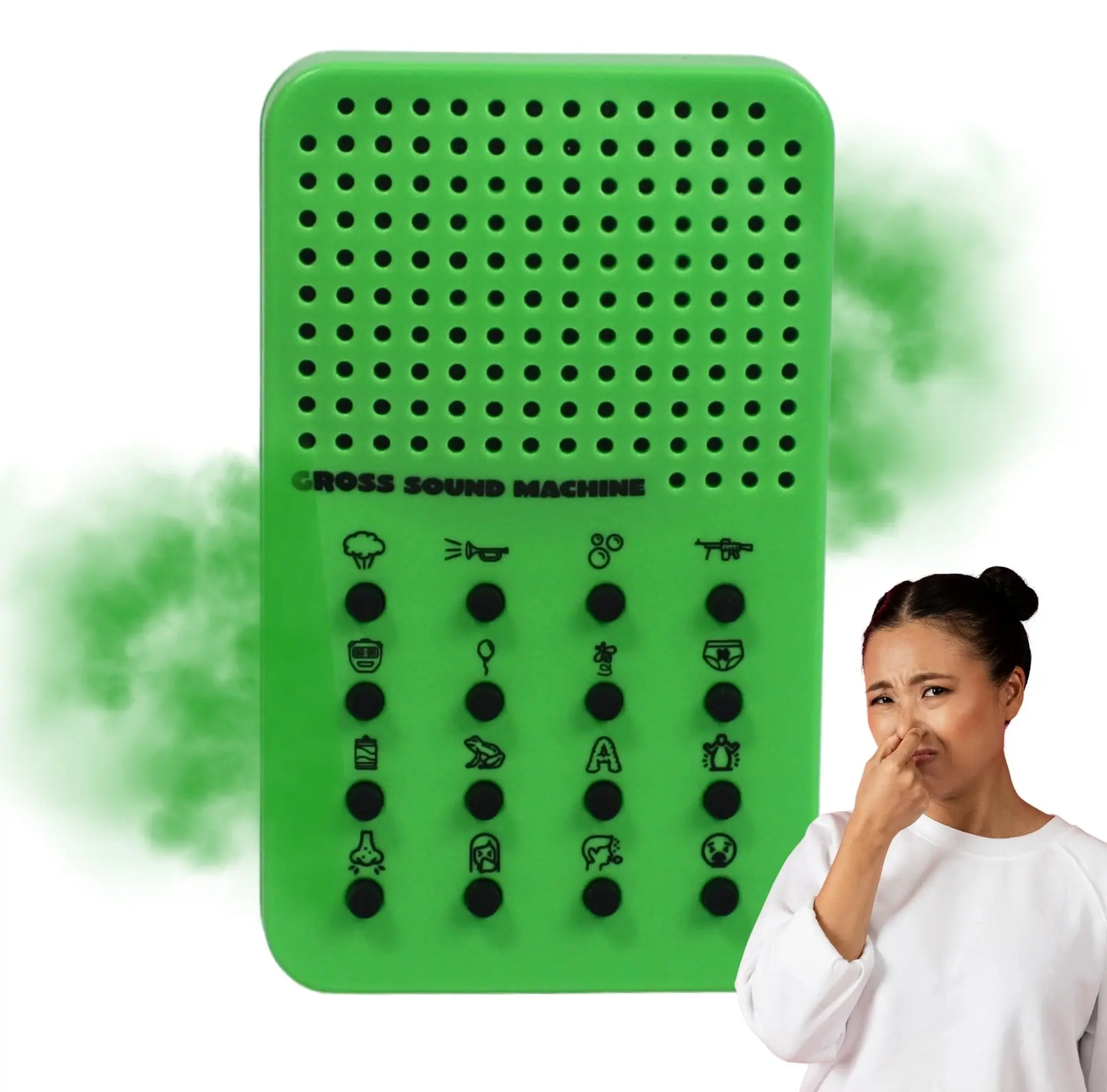 Novelty Gag Prank Pocket Noise Maker Toy, Disgusting Gross Sound Machine with Fart, Burping, Puke Effects