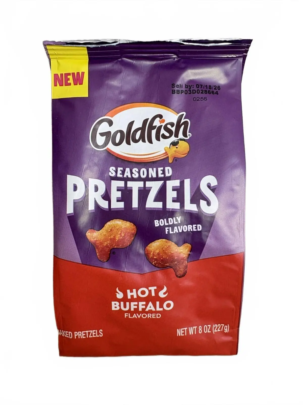 Goldfish Hot Buffalo Seasoned Pretzels New Boldly Flavored 8 oz Spicy Snack