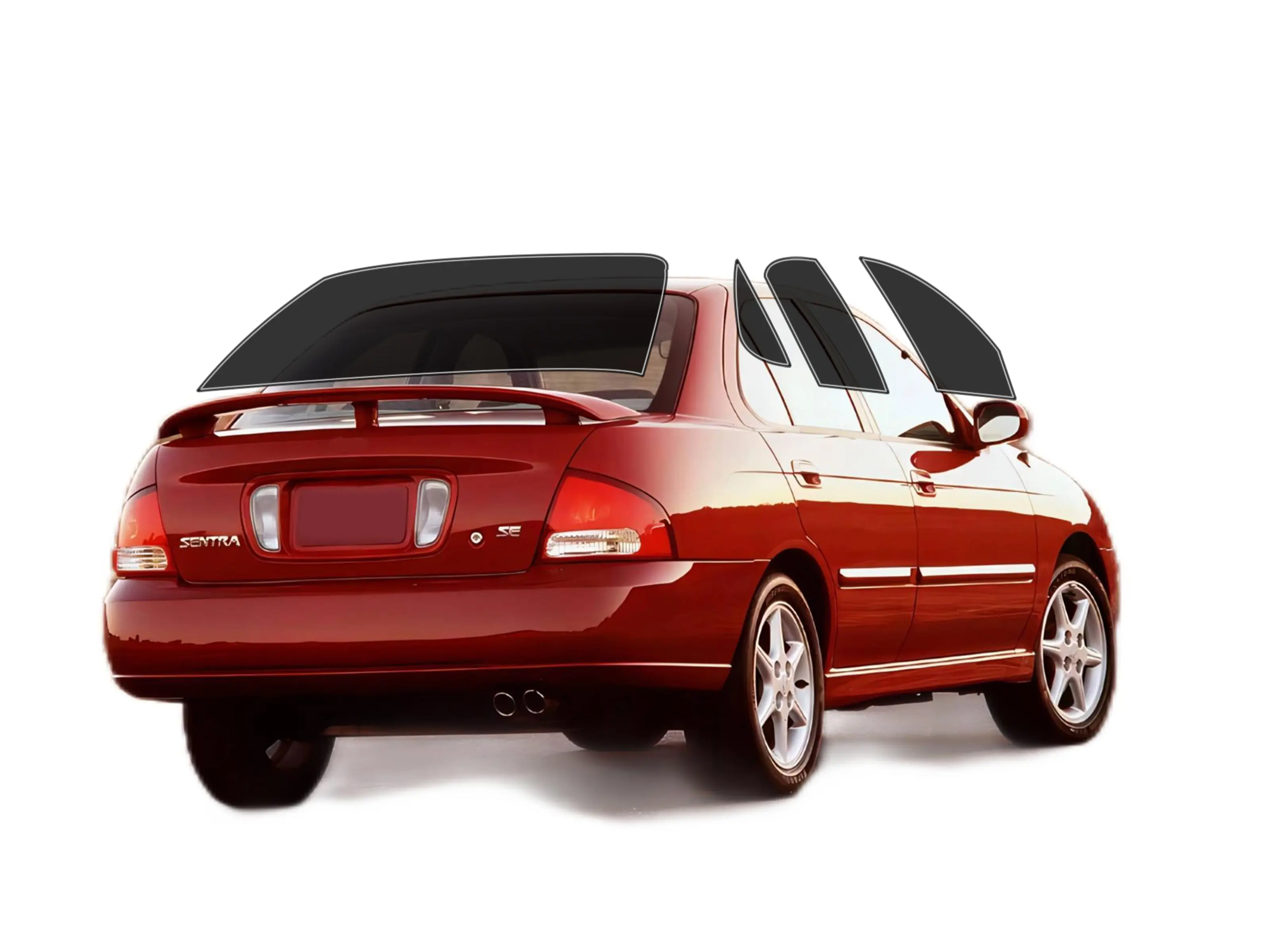 Precut 2Ply Window Tint Film for Nissan Sentra 2000-2006 Cars Sun Blocking Protection,Privacy,and Anti-Shatter Glass Film Any Tint Shade Kit
