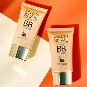 Skin Repair SADOER Gold Snail Sunscreen BB Cream SPF50+ PA+++, Mild Niacinamide Brightening Isolation BB For Sensitive Dry Skin
