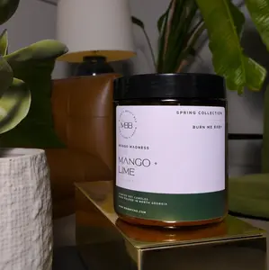 mango lime | focus candle | for productivity & daily routine