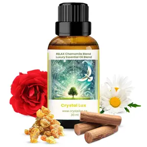 Relax Chamomile Luxury Essential Oil Blend by Crystal Lux