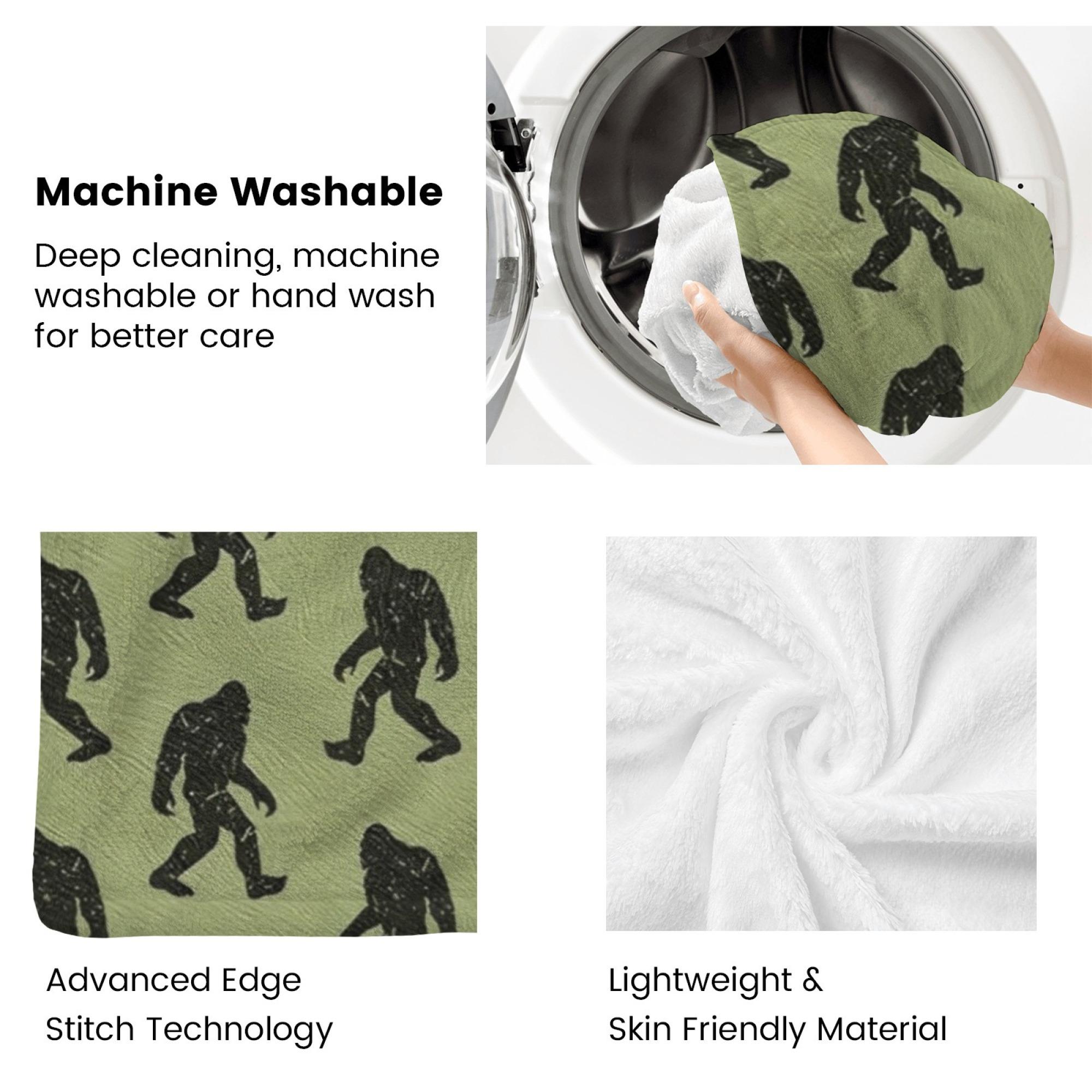 Big Foot Sasquatch Gifts Bigfoot Blanket for Men Women Funny Birthday Unique Sasquatch Gifts Vintage Throws Blanket for Bed Sofa, 50"x60" cooling