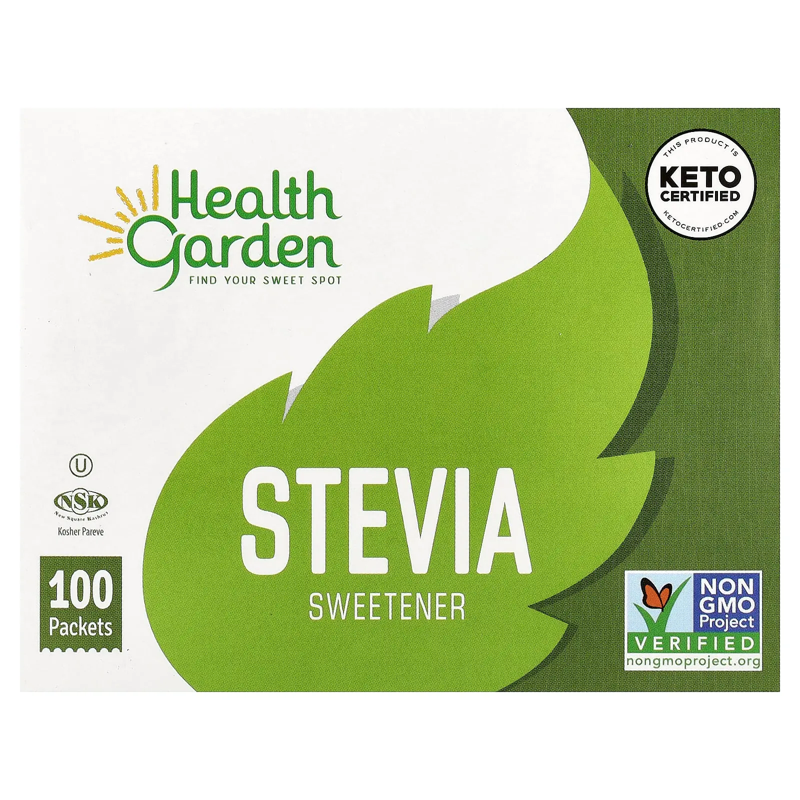 Health Garden Stevia Sweetener, 100 Packets Health Garden Stevia Sweetener, 100 Packets