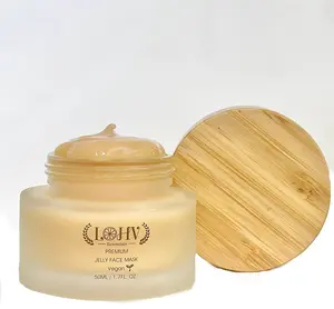 LOHV ESSENTIALS Vegan Rejuvenating Retinol, Turmeric Jelly Sleep Face Mask for Sensitive Skin, All Skin Types- Facial