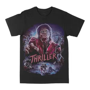 [Sale up to 50%] Thriller Graphic Tee – Streetwear T-Shirt, Vintage Hip-Hop Y2K Tee