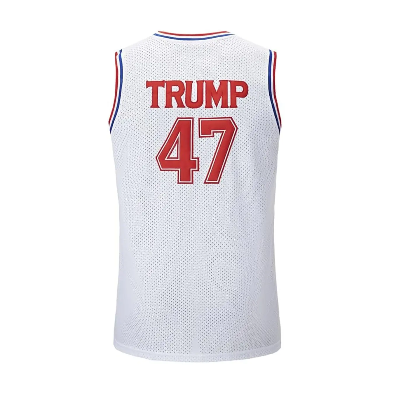 Men's Stitched Trump 47 Basketball Jersey, Breathable Water-Repellent Polyester Athletic Top for Fans, Jersey Top, Athletic Sports Top
