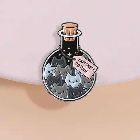 Cute Cat Design Alloy Pin, Lapel Pins, Fashion Brooch for Women & Men, Enamel Pin Suitable for Backpacks, Jeans, Scarves, Hats Decoration, Fashion Accessory, Durable Metal Pins