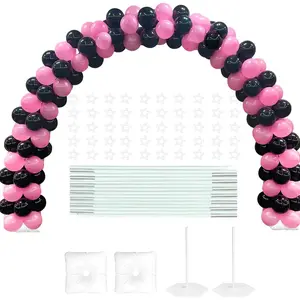 21ft Balloon Arch Stand Kit, Free Combination in Width and Height (e.g. 10ft x 7.5ft), Convenient to Assemble and Disassemble, Not Include Balloons