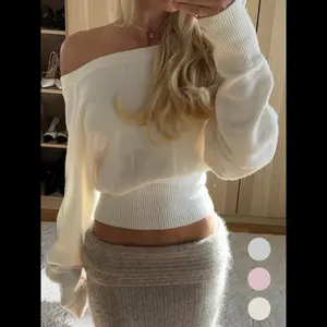 Women’s Plain One-Shoulder Sweater, Casual Long-Sleeve Jumper for Autumn & Winter, Basic Women’s Knitwear for Everyday Wear