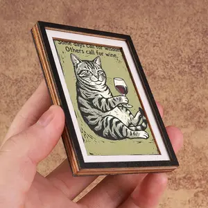 Mini Fridge Magnet Sticker, Combination, Gentle Healing Design, Suitable for Refrigerator & Workstation, Relaxing Small Item!