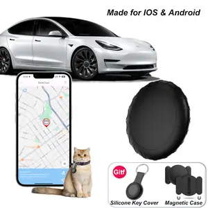 Smart GPS Tracker For Car - Location Tracker with 7-Day History, No Monthly Fee,  Min GPS with Weatherproof Magnetic Case, Anti-Lost Tracker, Dedicated App
