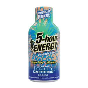 Tropical Burst Flavor Extra Strength 5-hour ENERGY Shots Tropical Burst Flavor Extra Strength 5-hour ENERGY Shots