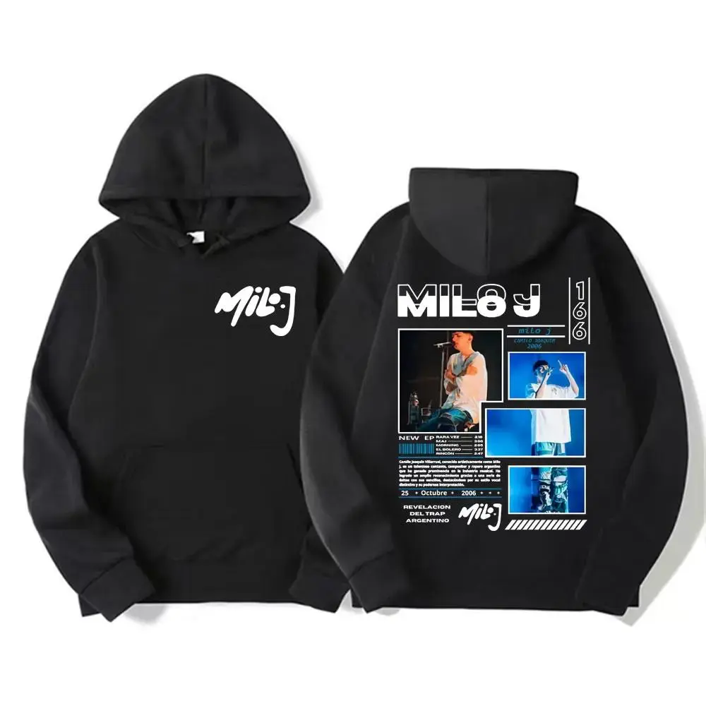 Rapper Milo J 166 Music @lbum Tour 2025  F@shion  Streetwe@r Hoodies Men Women @utumnWinter C@su@l Comfort Hoodie