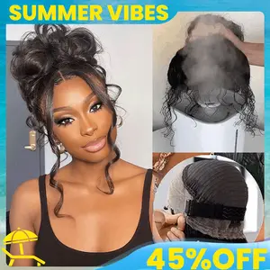 Ashimary Invisi-Strap Snug Fit 360 Body Wave Transparent Lace Frontal Bleached Knots Pre-Cut Lace Glueless Wig#Summervibes