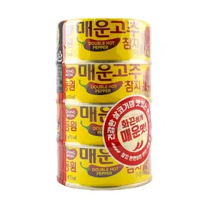 DONGWON Tuna In Double Hot Pepper Sauce With Vegetables 4.76 oz*4