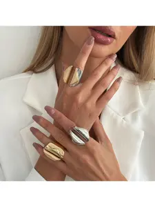 European and American cross-border niche vintage metal style irregular ring, new style, hot-selling, wholesale for ladies